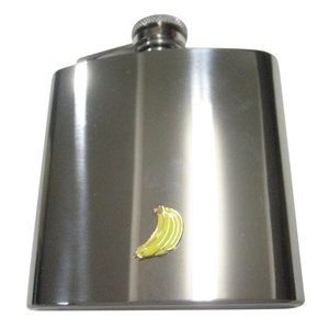 Yellow Bunch Of Banana Fruits 6oz Flask